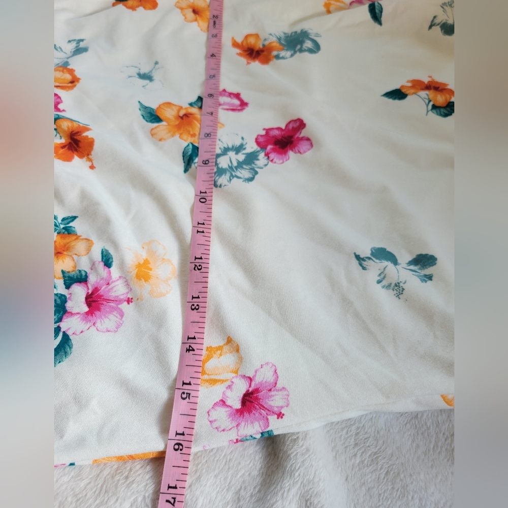 ✨️HP✨️Tommy Bahama | NWOT Pretty Cream/Floral 3/4 Sleeve Maxi Dress (SIZE M) - Picture 12 of 13